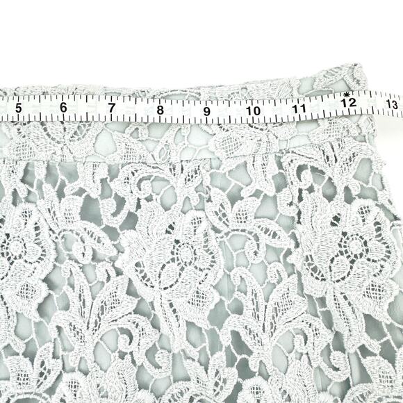 DOLCE & GABBANA Lace Skirt Ice Light Blue XS - Picture 8 of 9